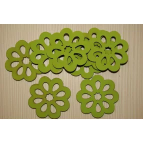 Világos zöld fa virág 5cm 8db/csomag