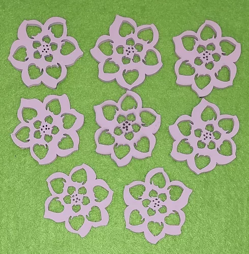 Rózsaszín fa virág	5cm 8db/csomag