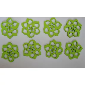 Világos zöld fa virág 5cm 8db/csomag 