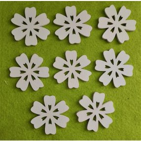 Fehér fa virág	5cm 8db/csomag