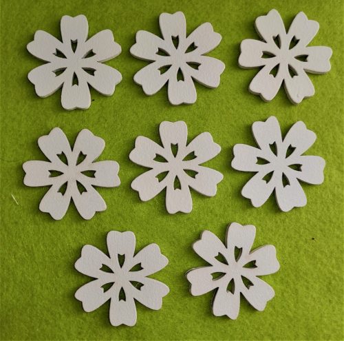 Fehér fa virág	5cm 8db/csomag