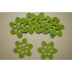 Világos zöld fa virág 5cm 8db/csomag