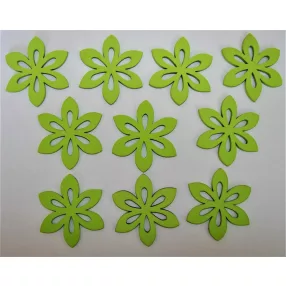 Világos zöld fa virág 5cm 10db/csomag