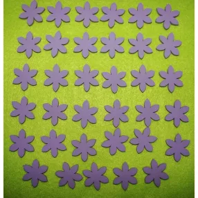 Lila fa virág 2,7x2,5cm 35db/csomag	