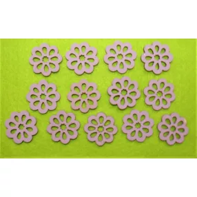 Lila fa virág 2cm14db/csomag 