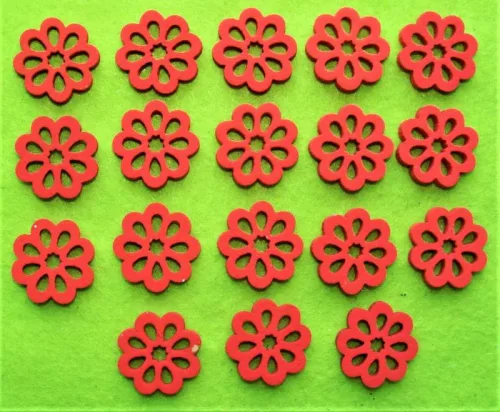  Piros virág	14db/csomag	2cm 