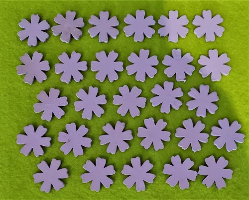 Lila fa virág	2,5x2,7cm28db/csomag	