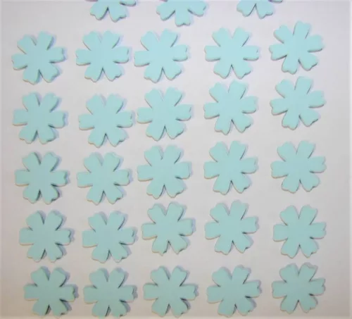 Világoskék fa virág	28db/csomag	2,5x2,5cm