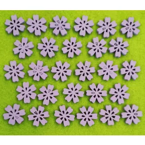 Lila fa virág 2,5x2,5cm 28 db/csomag