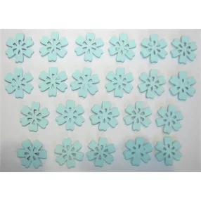 Világoskék fa virág	22db/csomag	2,5x2,5cm 