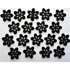 Fekete   fa virág	18 db/csomag	2,5x2,5cm 