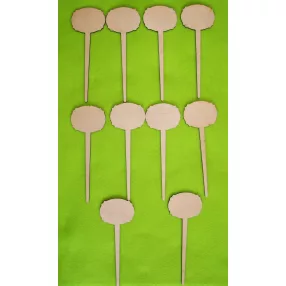 Natúr fa  beszúrós tábla 		10db/csomag	18x6cm