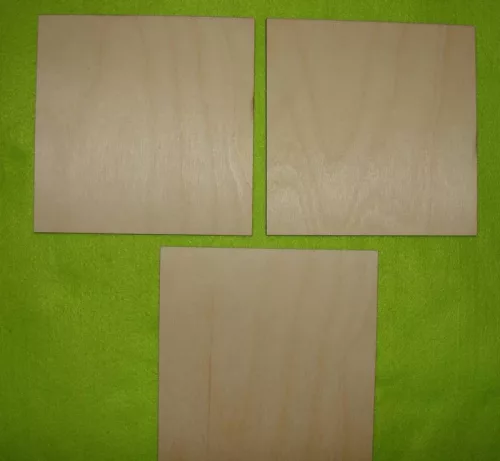 Natúr fa Négyzet tábla	3db/csomag	16x16cm 