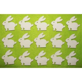 Fehér fa Nyuszó kicsi	15 db/ csomag	4x4cm