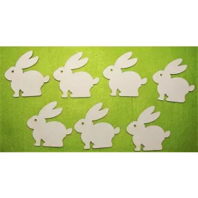 Fehér fa Nyuszó közepes	7db/csomag	6x6cm 