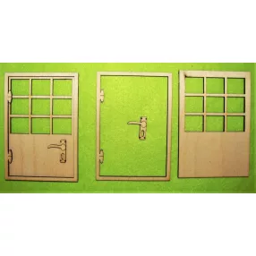 Natúr fa ajtó modern	2 szett/csomag	9x13 cm