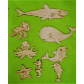   Natúr  Fa Nagy Tengeri állattok   szett	1szett	Polip 11x8cm:Bálna 18x9cm:Cápaa 27x9 cm :Teknös 10x9 cm : Delfin 12x8 cm: Delfin Álló 6x10cm : : csikó hal 4x8 cm : Tengeri c