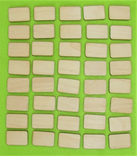 Natúr Táblácska 	40db/csomag	3x2cm  vastagság 3mm