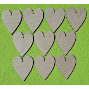 Natúr,nyír rétegelt lemez szív	10 db/csomag	10x8cm 