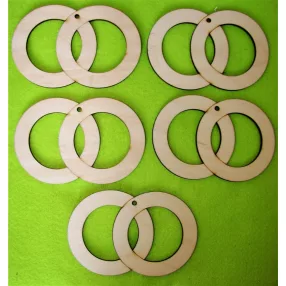 Natúr fa Dupla kör	5 db/ csomag	12x8cm