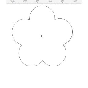 Natúr fa   virág óralap	1db	24x24cm vastagság 3mm