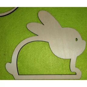 Natúr fa makramézható üllőnyuszi 	 1db	23,5x20,5cm 