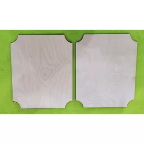  Natúr fa  Díszes tábla	2  db	24x19,5 cm 