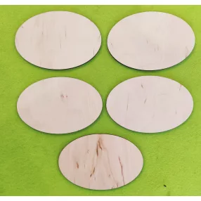 Natúr fa Ovális tábla	5 db/ csomag	12x8cm 