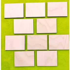 Natúr fa Téglalap tábla	10 db/csomag	6x8cm  