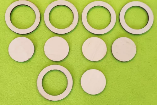 Natúr fa kör keret, plusz kör lap	5szett	7x5 plusz 5cm kör  lap 