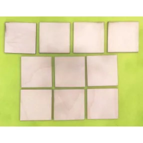 Natúr fa Négyzet tábla	 10db/csomag	6x6cm 