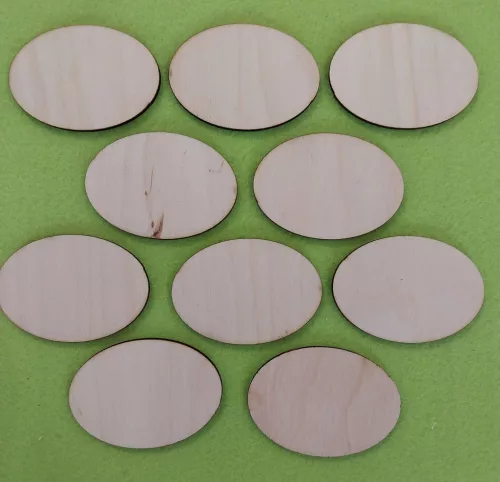 Natúr fa Ovális tábla	10 db/csomag	7x5cm 
