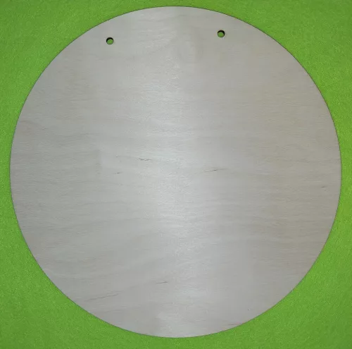 Natúr fa kör lap 2 db lyukkal 	1db 	25x25 cm 