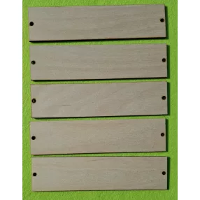 Natúr fa Téglalap tábla 2dbLyukkal	5 db/ csomag	20x5cm 