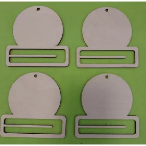   Natúr fa Pénz átadó karácsonyfa dísz	4db / csomag	10x10 cm 