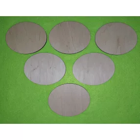 Natúr fa ovális tábla	6db/csomag	9x7cm 