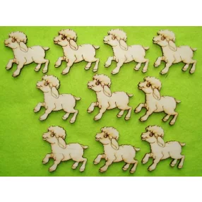 Natúr fa   bárány 5x5cm 10db/csomag