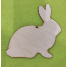 Natúr fa   nyúl 15x15cm 