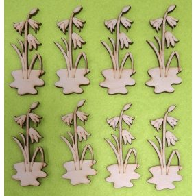  Natúr fa   harang virág	8db/csomag	3x7cm 