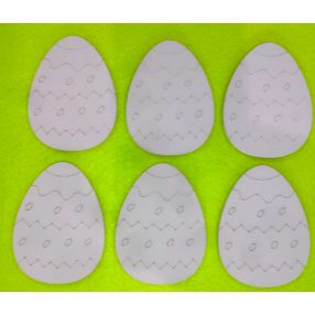  Lila  fa   hímes tojás	6x8cm 	6db/csomag