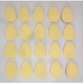 Citromsárga fa   tojás 2x3cm20db/csomag	