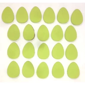 Világoszöld fa   tojás 2x3cm 21db/csomag	
