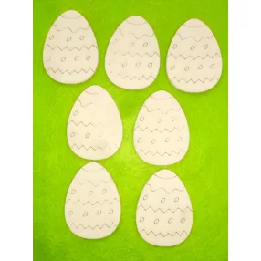 Barack   fa   hímes tojás 4,8x6,4cm 7db/csomag