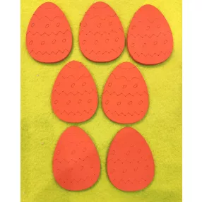 Piros  fa   hímes tojás 4,8x6,4cm  7db/csomag