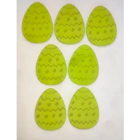 Világos zöld    hímes tojás 4,8x6,4cm 7db/csomag