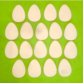  Barack színű  fa   tojás	18db/csomag	4,5x6cm 