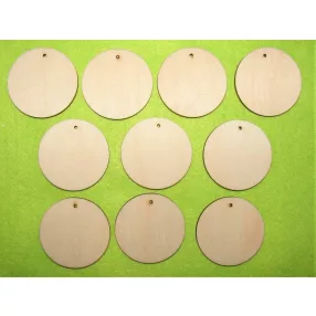 Natúr fa kör  Lyukkal 5cm  10db/csomag