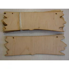 Natúr fa  tábla 20x6cm  5db/csomag	