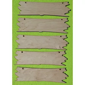 Natúr,nyír rétegelt lemez  tábla 20x6cm  5db/csomag	