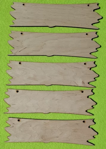 Natúr,nyír rétegelt lemez  tábla 20x6cm  5db/csomag	